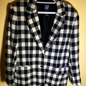 Vintage GAP Wool Checkerboard Blazer